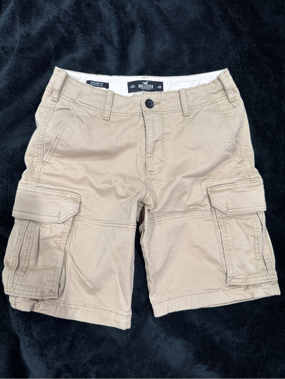 Hollister Men's Khaki Cargo Shorts